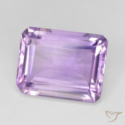 Amatista Violeta iris natural de 16.51 ct, Corte Octágono / Esmeralda, Translúcido