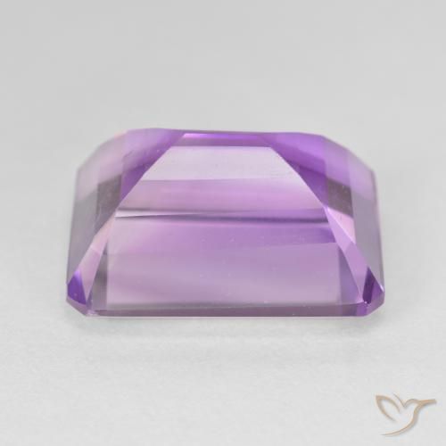 Amatista Violeta medio natural de 19.33 ct, Corte Octágono / Esmeralda, VVS-VS
