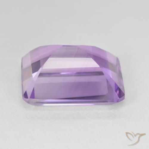 Amatista Violeta medio natural de 17.75 ct, Corte Octágono / Esmeralda, VVS-VS