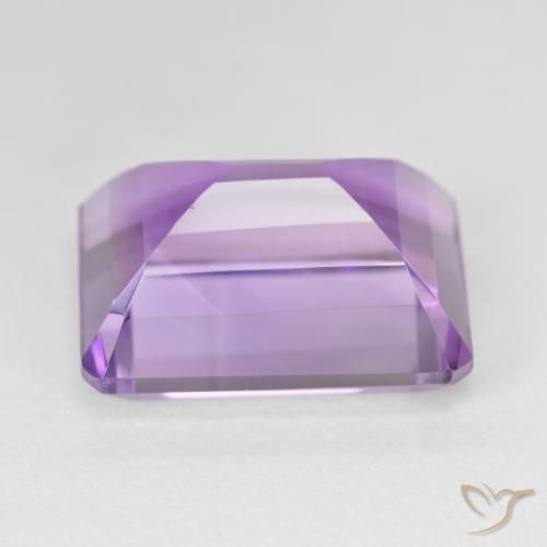 Amatista Violeta rosado medio natural de 19.33 ct, Corte Octágono / Esmeralda, VVS-VS