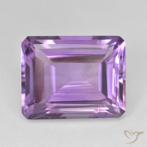 17.40ct Natural Violeta vívido Amatista, corte esmeralda, VVS