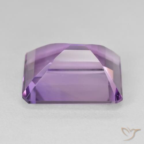 Amatista Violeta vívido natural de 17.40 ct, Corte Octágono / Esmeralda, VVS