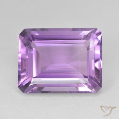17.67ct Natural Violeta rosado Amatista, corte esmeralda, VVS-VS