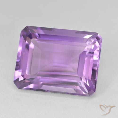 Amatista Violeta rosado natural de 17.67 ct, Corte Octágono / Esmeralda, VVS-VS
