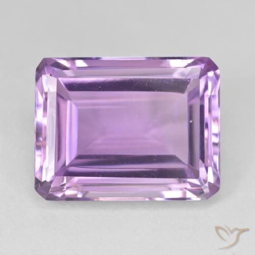 19.78ct Natural Violeta rosado Amatista, corte esmeralda, VVS-VS
