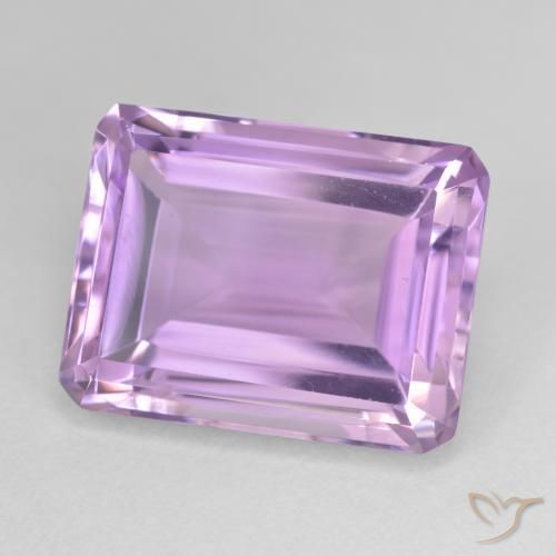 Amatista Violeta rosado natural de 19.78 ct, Corte Octágono / Esmeralda, VVS-VS