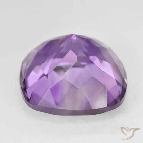 Amatista Violeta vívido natural de 23.74 ct, Forma Cojín, VVS