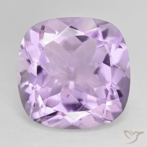 20.37ct Natural Violeta rosáceo claro Amatista, Forma Cojín, VVS