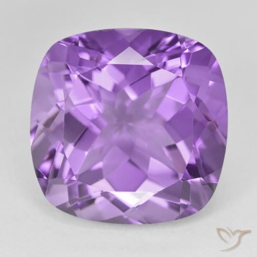 22.37ct Natural Violeta iris intenso Amatista, Forma Cojín, VVS-VS