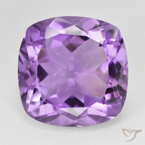 22.31ct Natural Violeta púrpura intenso Amatista, Forma Cojín, VVS