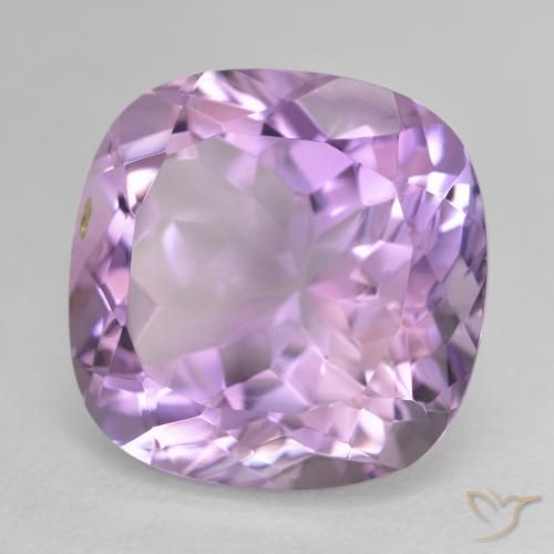 Amatista Violeta medio natural de 13.55 ct, Forma Cojín, VVS