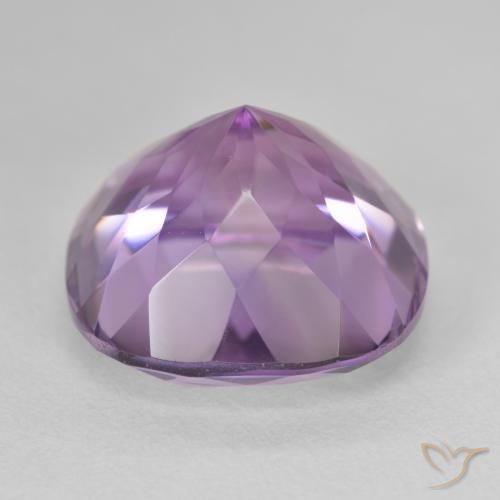 Amatista Violeta medio natural de 13.55 ct, Forma Cojín, VVS
