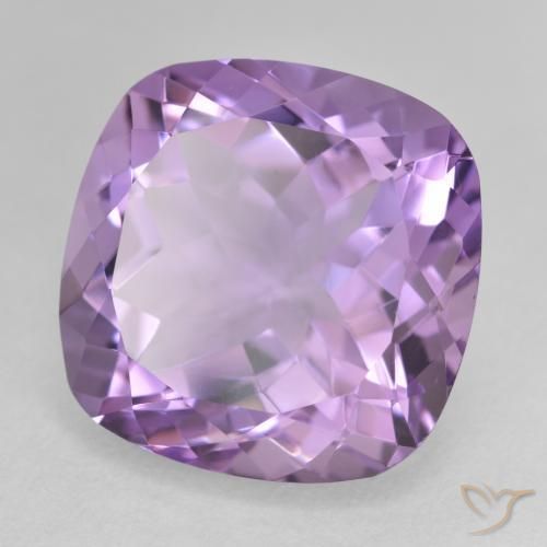 Amatista Violeta iris natural de 12.93 ct, Forma Cojín, VVS