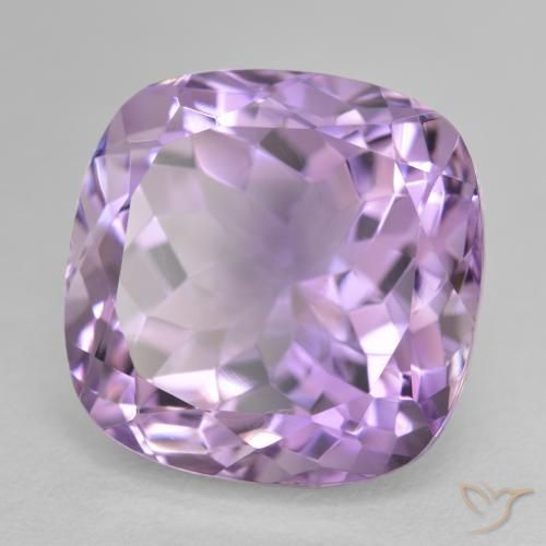 Amatista Violeta iris natural de 14.97 ct, Forma Cojín, VVS