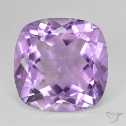 12.11ct Natural Violeta iris Amatista, Forma Cojín, VVS