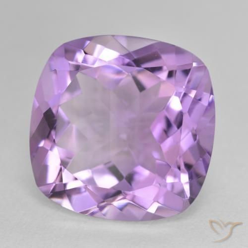 Amatista Violeta iris natural de 12.11 ct, Forma Cojín, VVS