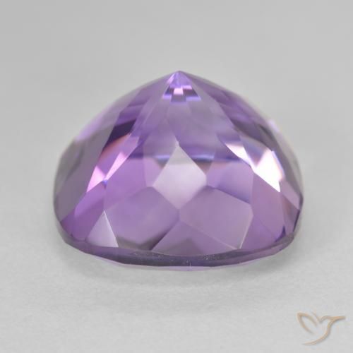 Amatista Violeta rosado natural de 13.73 ct, Forma Cojín, VVS
