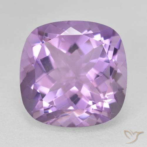 12.45ct Natural Violeta medio Amatista, Forma Cojín, VVS