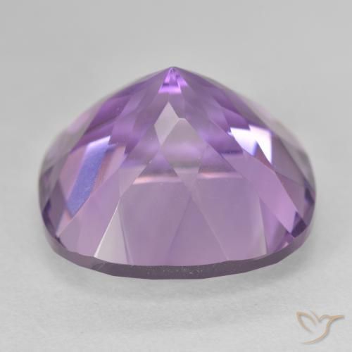 Amatista Violeta medio natural de 16.45 ct, Forma Cojín, VVS