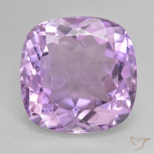 14.24ct Natural Violeta rosado Amatista, Forma Cojín, VVS