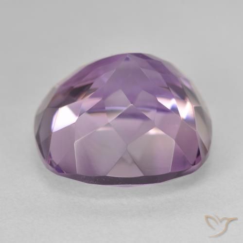 Amatista Violeta rosado natural de 14.24 ct, Forma Cojín, VVS