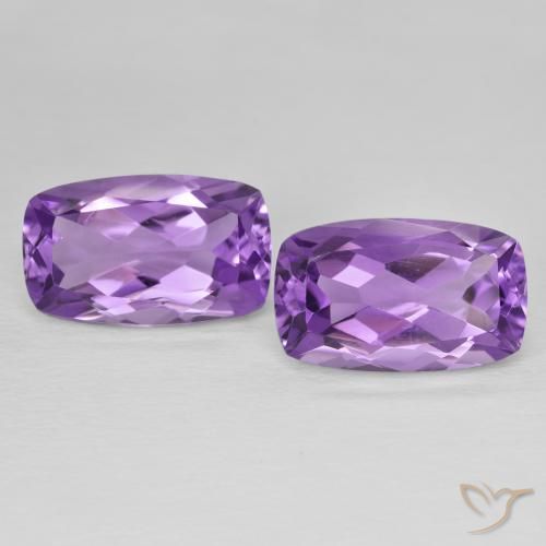 12.56ctw Natural Violeta púrpura medio Amatista, Forma Cojín, VVS-VS