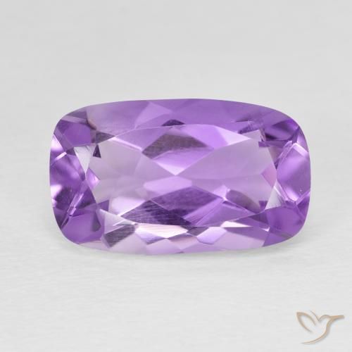 5.50ct Natural Violeta intenso Amatista, Forma Cojín, VVS-VS