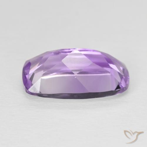 Amatista Violeta intenso natural de 5.50 ct, Forma Cojín, VVS-VS