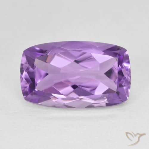 6.50ct Natural Violeta medio Amatista, Forma Cojín, VS