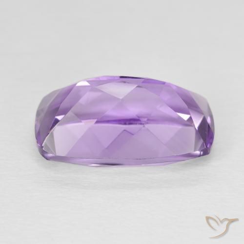 Amatista Violeta medio natural de 6.50 ct, Forma Cojín, VS
