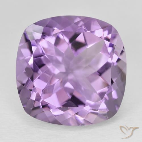 12.25ct Natural Violeta rosado medio Amatista, Forma Cojín, VVS