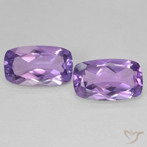 11.54ctw Natural Violeta medio Amatista, Forma Cojín, VVS