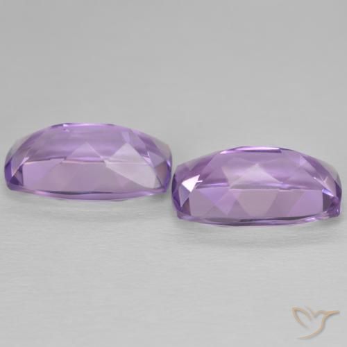 Gemas de Amatista Violeta púrpura natural de 11.40 ct, Forma Cojín, VVS