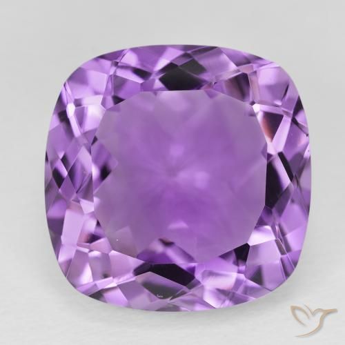 21.27ct Natural Violeta púrpura Amatista, Forma Cojín, VVS-VS