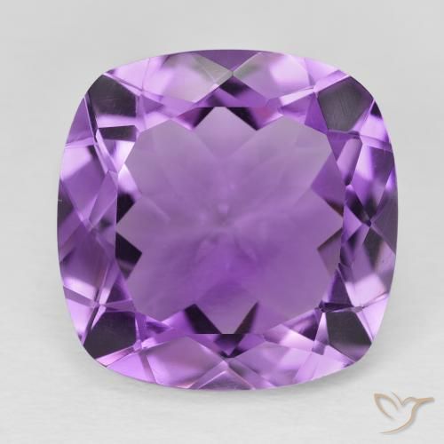 18.61ct Natural Violeta púrpura intenso Amatista, Forma Cojín, VVS-VS