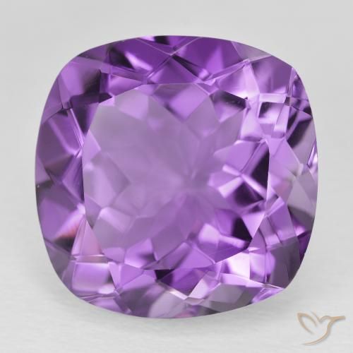 20.98ct Natural Violeta púrpura intenso Amatista, Forma Cojín, VVS
