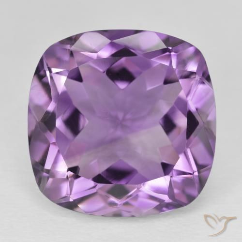 20.59ct Natural Violeta púrpura Amatista, Forma Cojín, VVS