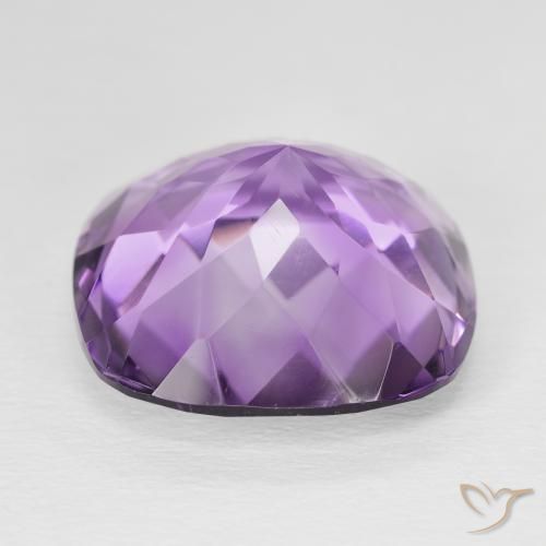 Amatista Violeta púrpura natural de 19.54 ct, Forma Cojín, VVS