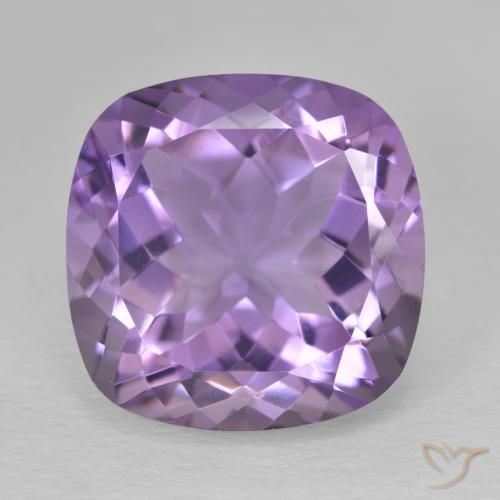 12.50ct Natural Violeta berenjena Amatista, Forma Cojín, VVS