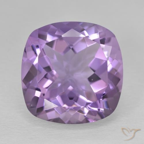 12.47ct Natural Violeta medio Amatista, Forma Cojín, VVS
