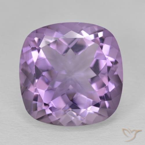12.37ct Natural Violeta medio Amatista, Forma Cojín, VVS