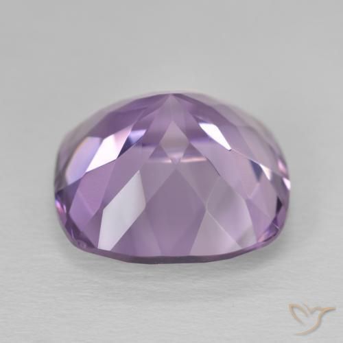 Amatista Violeta medio natural de 12.37 ct, Forma Cojín, VVS