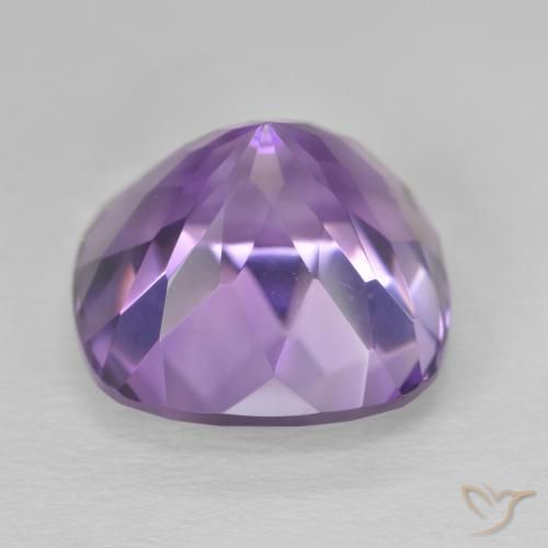 Amatista Violeta oscuro natural de 13.91 ct, Forma Cojín, VVS-VS