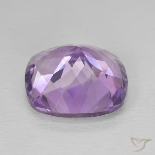 Amatista Violeta oscuro natural de 10.30 ct, Forma Cojín, VVS