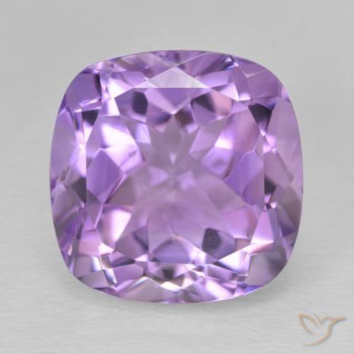 13.53ct Natural Violeta iris intenso Amatista, Forma Cojín, VVS