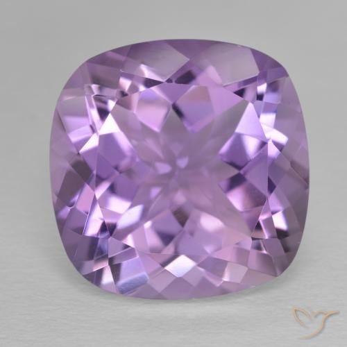 12.52ct Natural Violeta iris Amatista, Forma Cojín, VVS-VS