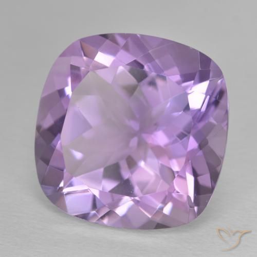 Amatista Violeta iris natural de 12.52 ct, Forma Cojín, VVS-VS