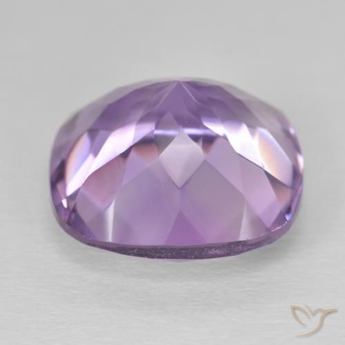 Amatista Violeta medio natural de 13.06 ct, Forma Cojín, VS