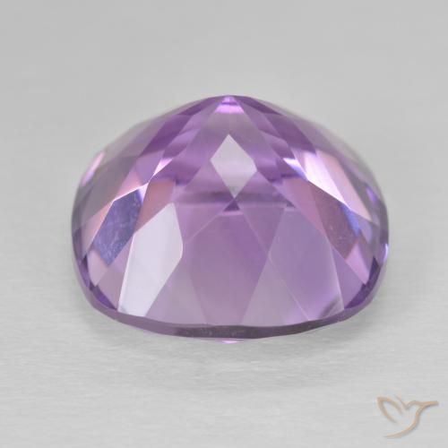 Amatista Violeta rosado natural de 12.93 ct, Forma Cojín, VVS