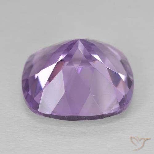 Amatista Violeta oscuro natural de 11.71 ct, Forma Cojín, VS